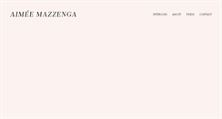 Desktop Screenshot of aimeemazzenga.com