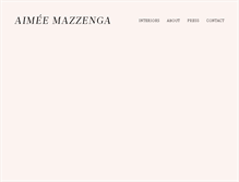 Tablet Screenshot of aimeemazzenga.com